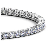 14k White Gold Round Diamond Tennis Bracelet (5 cttw) - Premium Bracelets - Just $15241.99! Shop now at Pulse Designer Fashion