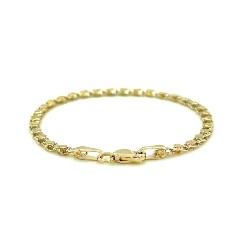 2.9mm 14k Yellow Gold Heart Anklet - Premium Anklets - Just $667.99! Shop now at Pulse Designer Fashion