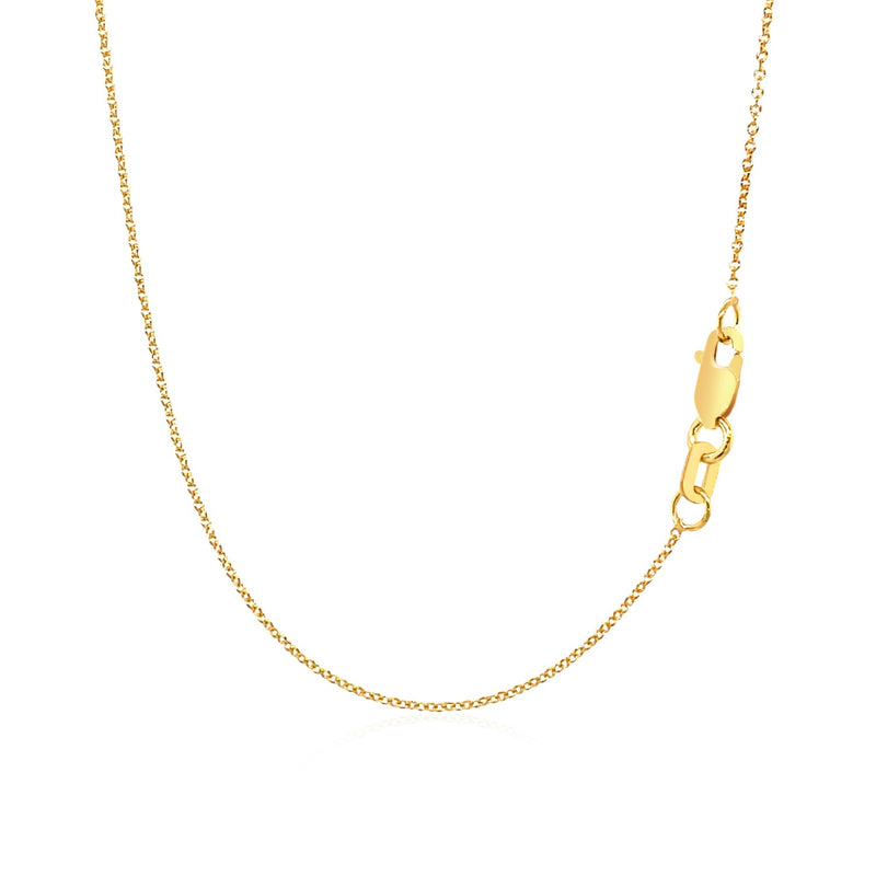 14k Yellow Gold Polished Moon Necklace with Diamond - Premium Necklaces - Just $380.99! Shop now at Pulse Designer Fashion