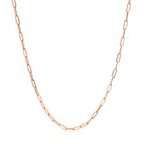 14k Rose Gold Adjustable Paperclip Chain 1.5mm - Premium Chains - Just $451.99! Shop now at Pulse Designer Fashion