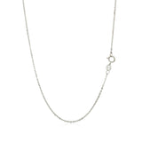 14k White Gold Polished Mini Heart Necklace - Premium Necklaces - Just $200.99! Shop now at Pulse Designer Fashion