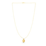 14k Yellow Gold with Round Roman Coin Pendant - Premium Pendants - Just $480.99! Shop now at Pulse Designer Fashion