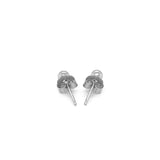 14k White Gold Spherical Stud Earrings (3.0 mm) - Premium Earrings - Just $85.99! Shop now at Pulse Designer Fashion