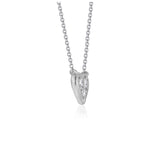 Diamond Heart Design Pendant in 14k White Gold - Premium Necklaces - Just $782.99! Shop now at Pulse Designer Fashion