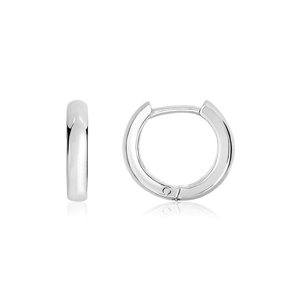 Sterling Silver Polished Hoop Earrings - Premium Earrings - Just $35.99! Shop now at Pulse Designer Fashion