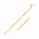 14k Yellow Gold Wire Paperclip Bracelet (2.7mm) - Premium Bracelets - Just $376.99! Shop now at Pulse Designer Fashion