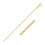 14k Yellow Gold Round Cable Link Chain 1.3mm - Premium Chains - Just $319.99! Shop now at Pulse Designer Fashion