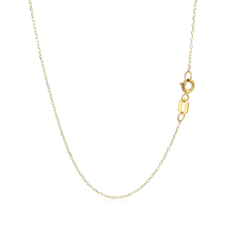 14k Yellow Gold Necklace with Cat Symbol in Mother of Pearl - Premium Necklaces - Just $406.99! Shop now at Pulse Designer Fashion