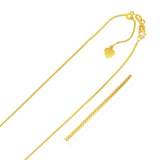 14k Yellow Gold Adjustable Franco Chain 0.9mm - Premium Chains - Just $587.99! Shop now at Pulse Designer Fashion