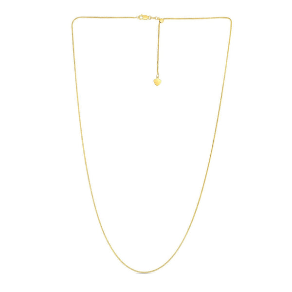 14k Yellow Gold Adjustable Franco Chain 0.9mm - Premium Chains - Just $587.99! Shop now at Pulse Designer Fashion