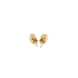 14k Yellow Gold Round Stud Earrings (5.0 mm) - Premium Earrings - Just $104.99! Shop now at Pulse Designer Fashion