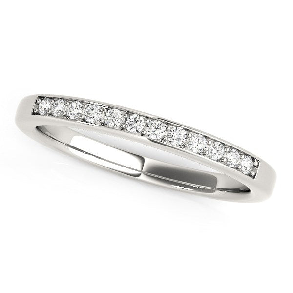 14k White Gold Diamond Wedding Band (1/8 cttw) - Premium Rings - Just $1130.99! Shop now at Pulse Designer Fashion