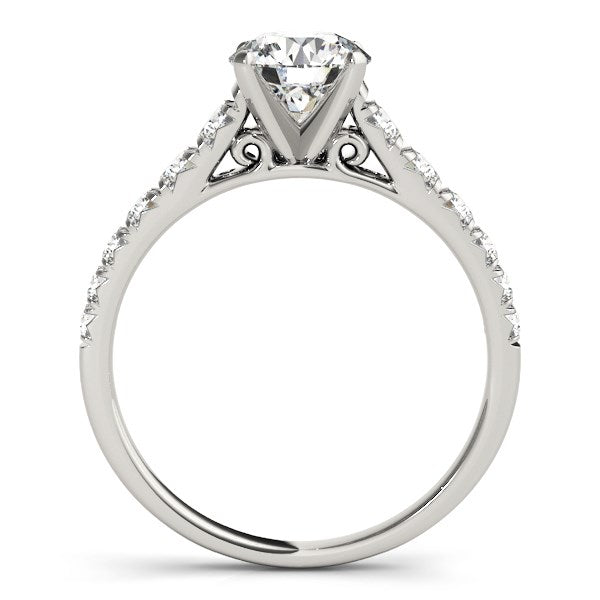 14k White Gold Prong Set Graduated Diamond Engagement Ring (1 7/8 cttw) - Premium Rings - Just $12601.99! Shop now at Pulse Designer Fashion