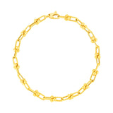 14k Yellow Gold 7 1/2 inch Jax Chain Bracelet - Premium Bracelets - Just $1129.99! Shop now at Pulse Designer Fashion