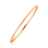 14k Rose Gold Concave Motif Thin  Stackable Bangle - Premium Bangles - Just $447.99! Shop now at Pulse Designer Fashion