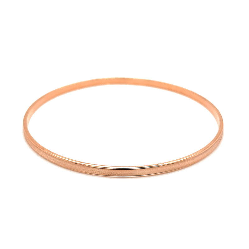 14k Rose Gold Concave Motif Thin  Stackable Bangle - Premium Bangles - Just $447.99! Shop now at Pulse Designer Fashion