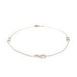 Sterling Silver Anklet with Infinity Symbols - Premium Anklets - Just $37.99! Shop now at Pulse Designer Fashion