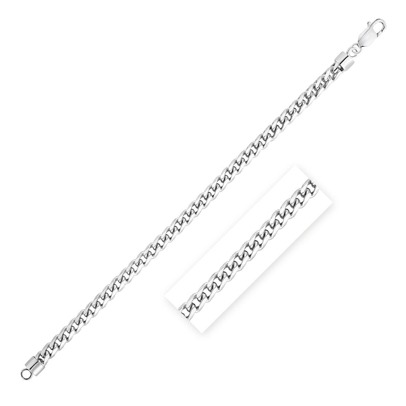 Sterling Silver Rhodium Plated Round Franco Chain 6.0mm - Premium Chains - Just $532.99! Shop now at Pulse Designer Fashion