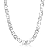 Sterling Silver Rhodium Plated Mariner Chain 8.0mm - Premium Chains - Just $577.99! Shop now at Pulse Designer Fashion