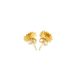 14K Yellow Gold Sun Earrings - Premium Earrings - Just $182.99! Shop now at Pulse Designer Fashion