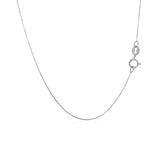 14k White Gold Classic Box Chain 0.4mm - Premium Chains - Just $138.99! Shop now at Pulse Designer Fashion