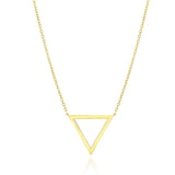 14k Yellow Gold Delta Symbol Chain Necklace - Premium Necklaces - Just $455.99! Shop now at Pulse Designer Fashion