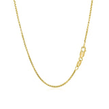 14k Yellow Gold Round Box Chain 1.35 mm - Premium Chains - Just $342.99! Shop now at Pulse Designer Fashion