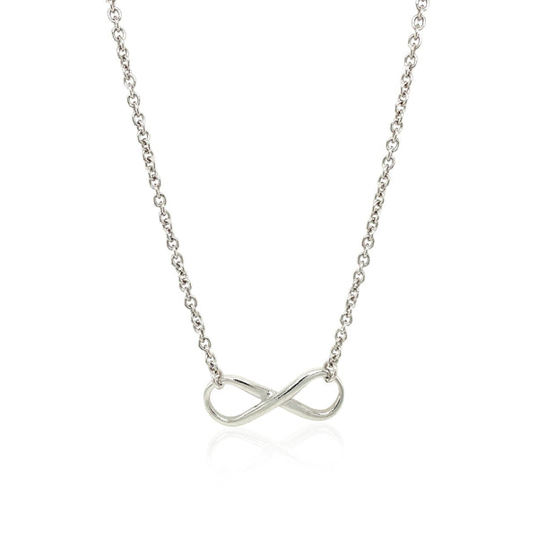 Sterling Silver Infinity Symbol Necklace - Premium Necklaces - Just $104.99! Shop now at Pulse Designer Fashion