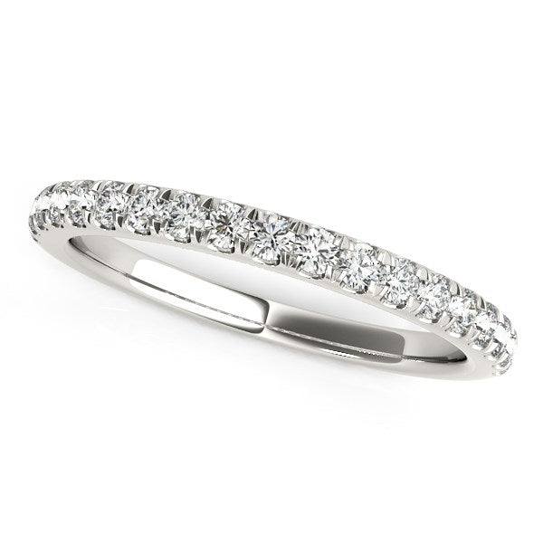 14k White Gold Pave Set Diamond Wedding Ring (1/4 cttw) - Premium Rings - Just $1130.99! Shop now at Pulse Designer Fashion