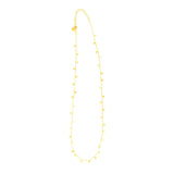 14K Yellow Gold Necklace with Dangling Hearts - Premium Necklaces - Just $357.99! Shop now at Pulse Designer Fashion