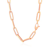 14K Rose Gold Wide Paperclip Chain (6.1mm) - Premium Chains - Just $1627.99! Shop now at Pulse Designer Fashion