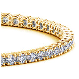 14k Yellow Gold Round Diamond Tennis Bracelet (6 cttw) - Premium Bracelets - Just $17837.99! Shop now at Pulse Designer Fashion