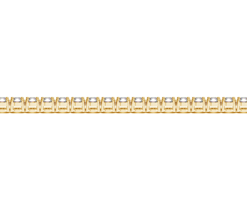 14k Yellow Gold Round Diamond Tennis Bracelet (6 cttw) - Premium Bracelets - Just $17837.99! Shop now at Pulse Designer Fashion