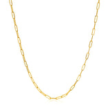 14k Yellow Gold Adjustable Paperclip Chain 1.5mm - Premium Chains - Just $432.99! Shop now at Pulse Designer Fashion