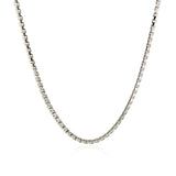 Sterling Silver Rhodium Plated Greek Box Chain 2.0mm - Premium Chains - Just $73.99! Shop now at Pulse Designer Fashion