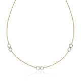 14k Two-Tone Gold Chain Necklace with Polished Infinity Stations - Premium Necklaces - Just $672.99! Shop now at Pulse Designer Fashion