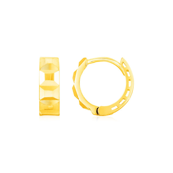 14K Yellow Gold J Hoop Earrings - Premium Earrings - Just $364.99! Shop now at Pulse Designer Fashion