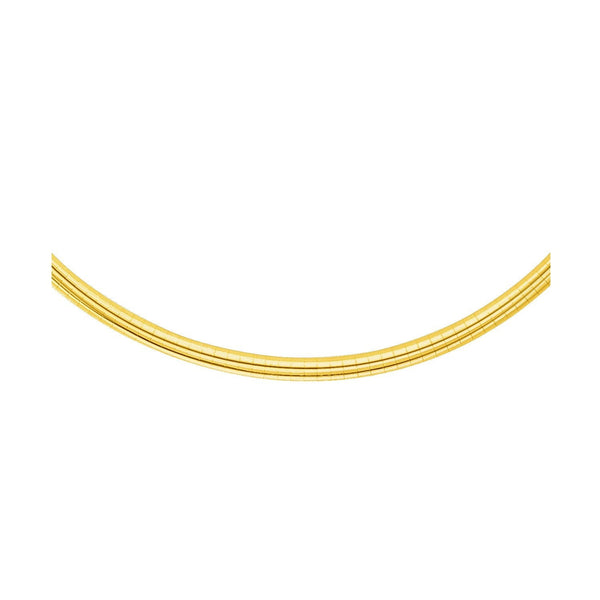 14k Yellow Gold Chain in a Classic Omega Design (4 mm) - Premium Chains - Just $3069.99! Shop now at Pulse Designer Fashion