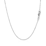 14k White Gold Diamond Cut Bead Chain 1.0mm - Premium Chains - Just $281.99! Shop now at Pulse Designer Fashion