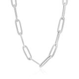 14K White Gold Wide Paperclip Chain (6.1mm) - Premium Chains - Just $1637.99! Shop now at Pulse Designer Fashion