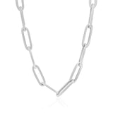 14K White Gold Wide Paperclip Chain (6.1mm) - Premium Chains - Just $1520.99! Shop now at Pulse Designer Fashion