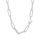 14K White Gold Wide Paperclip Chain (6.1mm) - Premium Chains - Just $1637.99! Shop now at Pulse Designer Fashion