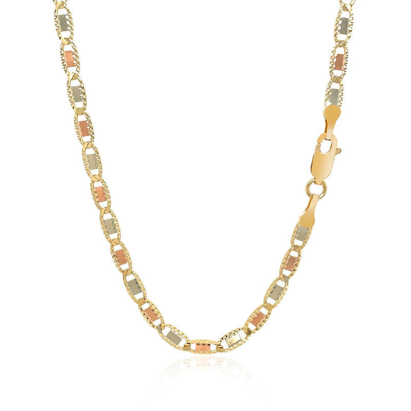 14k Yellow Gold Valentino Chain (3.3mm) - Premium Chains - Just $993.99! Shop now at Pulse Designer Fashion