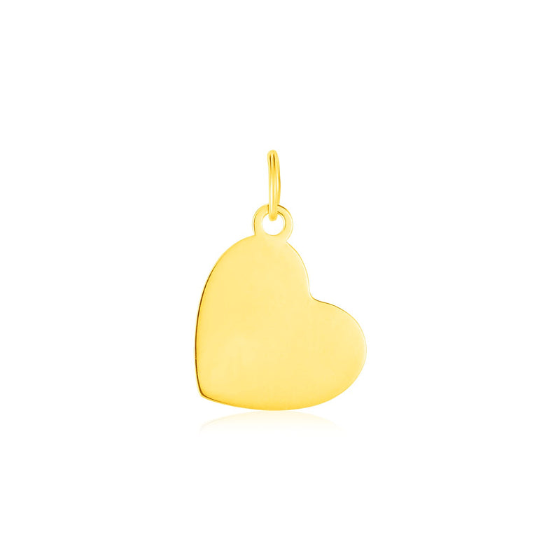 14K Yellow Gold Heart Pendant - Premium Pendants - Just $247.99! Shop now at Pulse Designer Fashion