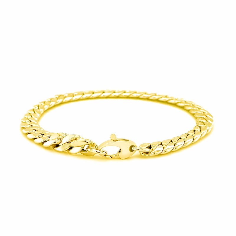 14K Yellow Gold Cuban Link Bracelet - Premium Bracelets - Just $953.99! Shop now at Pulse Designer Fashion