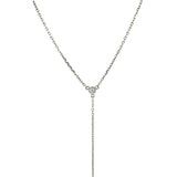 14k White Gold 20 inch Lariat Necklace with Diamonds - Premium Necklaces - Just $1544.99! Shop now at Pulse Designer Fashion