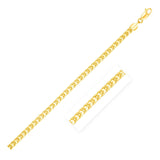 2.7mm 14k Yellow Solid Gold Diamond Cut Round Franco Chain - Premium Chains - Just $3145.99! Shop now at Pulse Designer Fashion