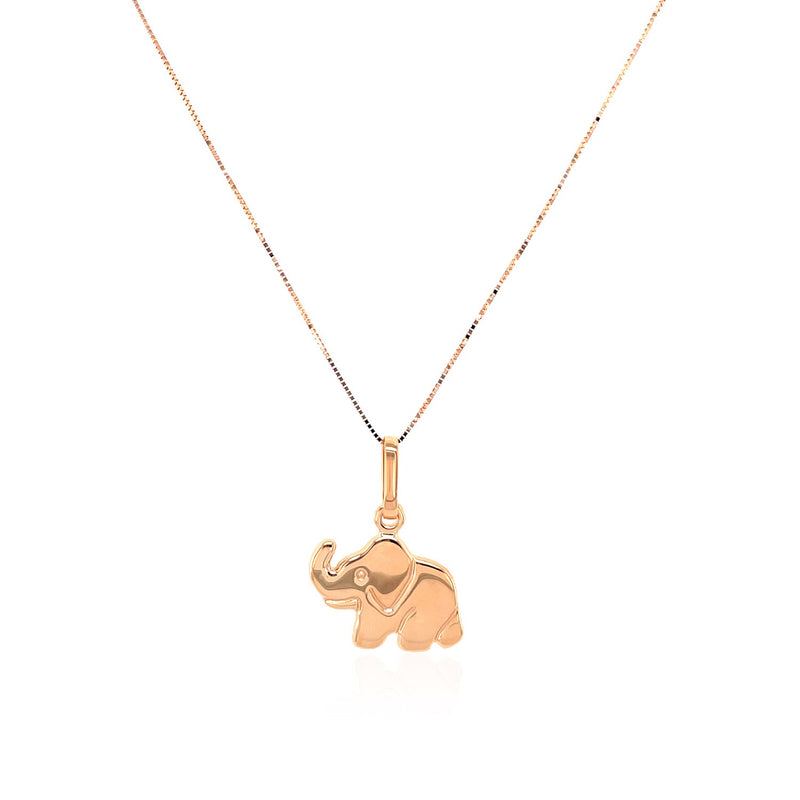 Elephant Pendant in 10k Rose Gold - Premium Pendants - Just $162.99! Shop now at Pulse Designer Fashion