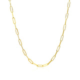 14K Yellow Gold Delicate Paperclip Chain (2.1mm) - Premium Chains - Just $461.99! Shop now at Pulse Designer Fashion