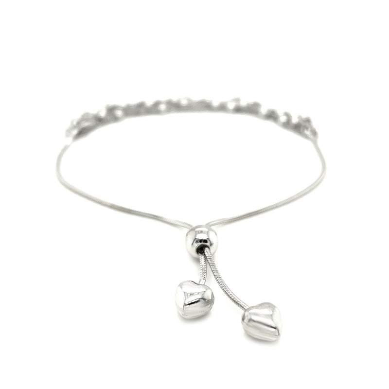 Adjustable Multi-Strand Chain and Bead Bracelet in Sterling Silver - Premium Bracelets - Just $89.99! Shop now at Pulse Designer Fashion